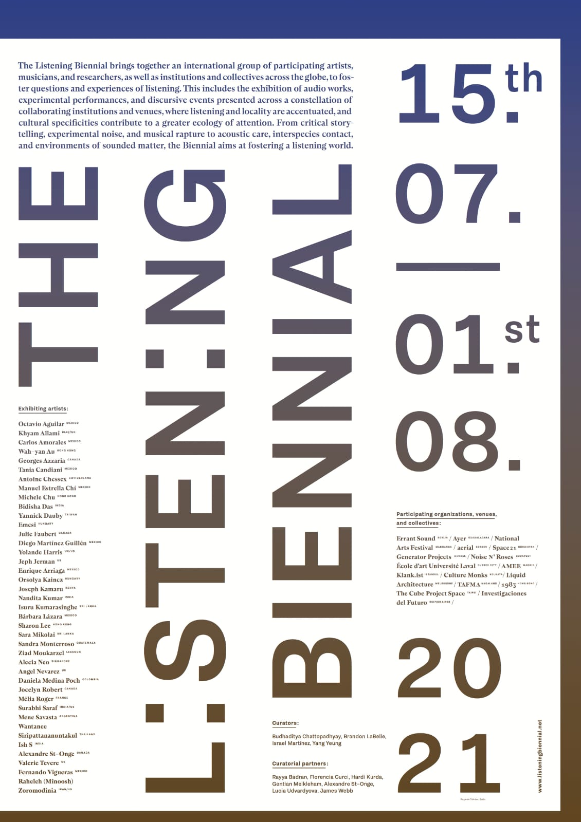 THE LISTENING BIENNIAL