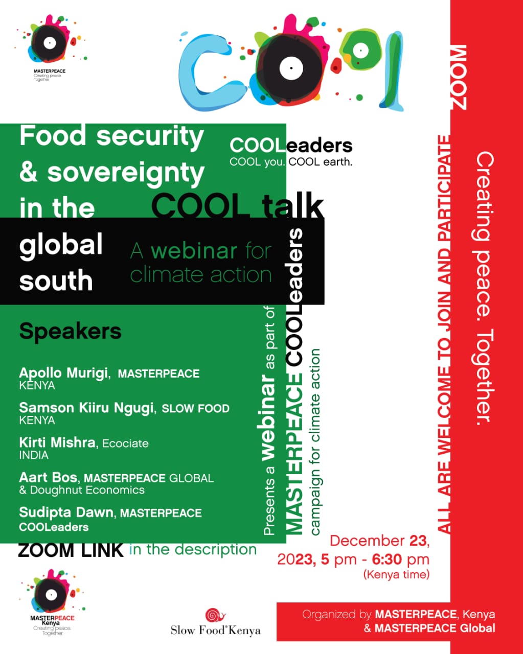 COOLtalk Kenya presents Approaches to Food Security and Sovereignty in the Global South