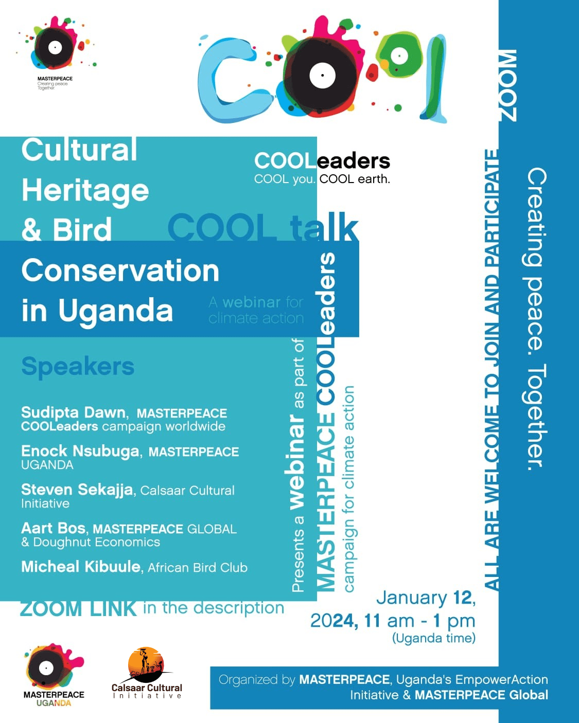 COOLtalk presents Cultural Heritage & Bird Conservation in Uganda