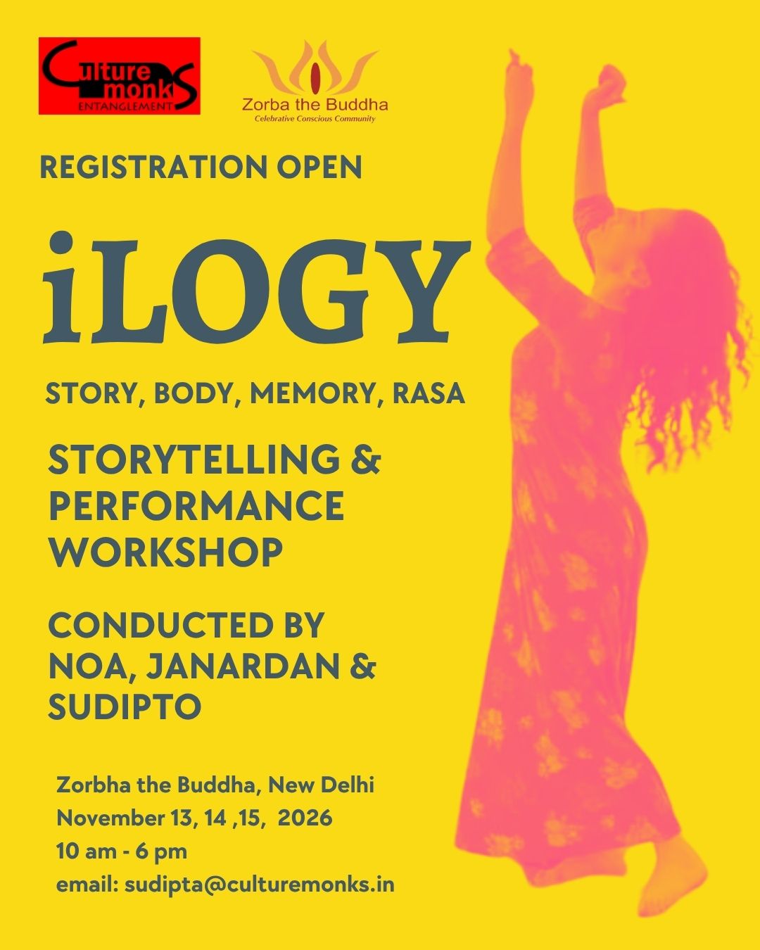 iLOGY Storytelling & Performance Lab @Zorbha the Buddha, Delhi